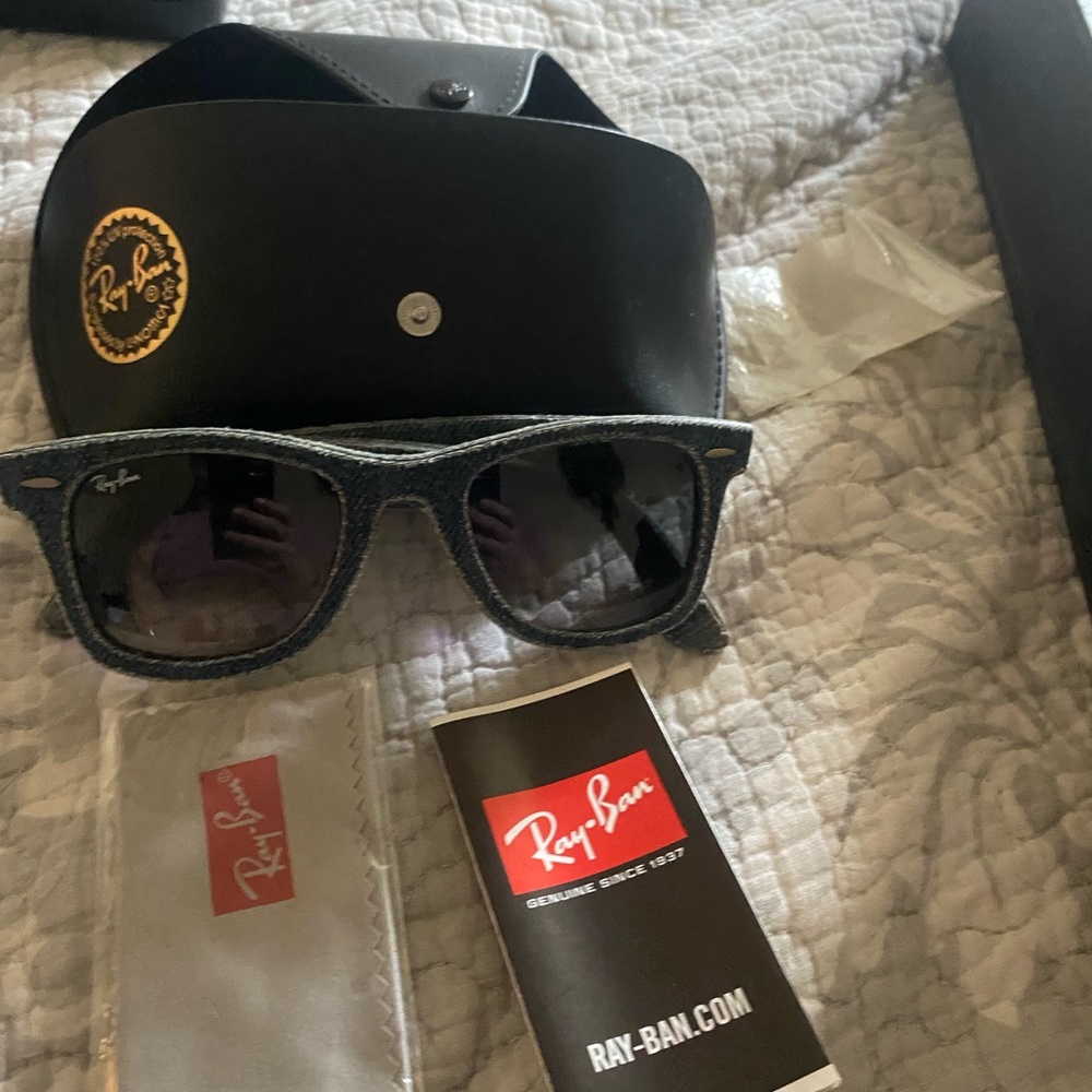 Ray Ban RB 2140 Denim Wayfarer sunglasses. Blue